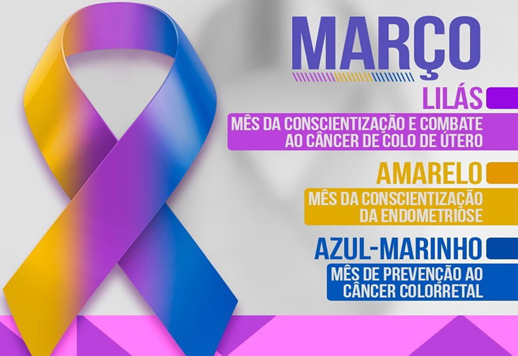 Março Lilás, Azul-Marinho e Amarelo